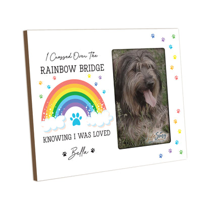 Wooden Photo Frame Pet Memorial Rainbow Bridge