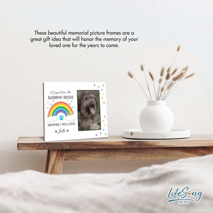 Wooden Photo Frame Pet Memorial Rainbow Bridge