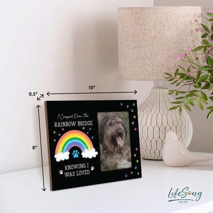 Wooden Photo Frame Pet Memorial Rainbow Bridge