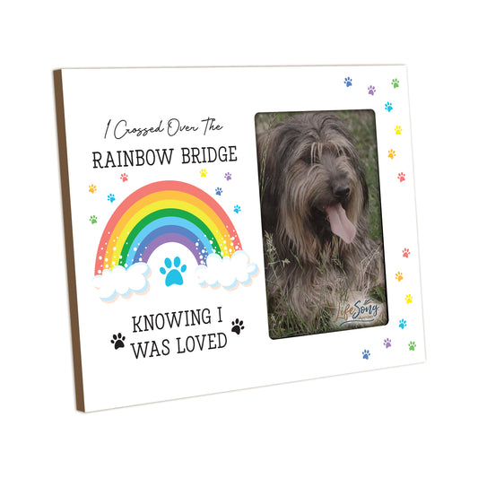 Wooden Photo Frame Pet Memorial Rainbow Bridge