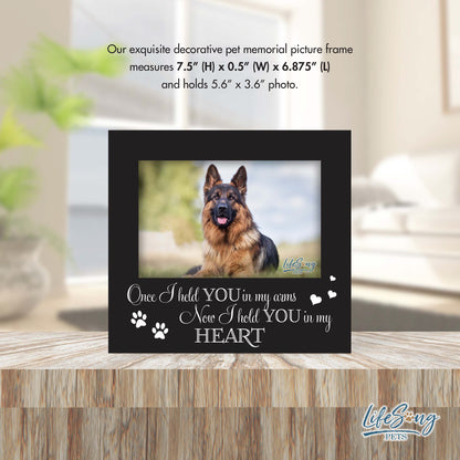 Pet Memorial Picture Frame – Beloved Dog or Cat Memories | Photo Frame Keepsake for Loss of Pet | Pet Remembrance Gift