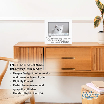 Pet Memorial Picture Frame – Beloved Dog or Cat Memories | Photo Frame Keepsake for Loss of Pet | Pet Remembrance Gift