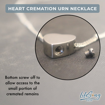 Custom Pet Memorial Urn Necklace – Keepsake Cremation Jewelry for Dogs & Cats