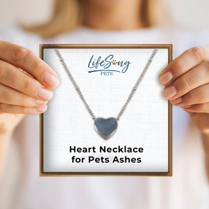 Custom Pet Memorial Urn Necklace – Keepsake Cremation Jewelry for Dogs & Cats