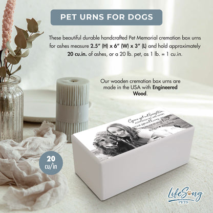 Personalized Pet Cremation Urn for Dogs and Cats - Gone Yet Not Forgotten
