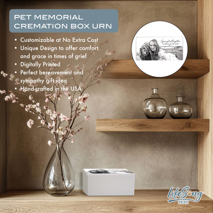Personalized Pet Cremation Urn for Dogs and Cats - Gone Yet Not Forgotten