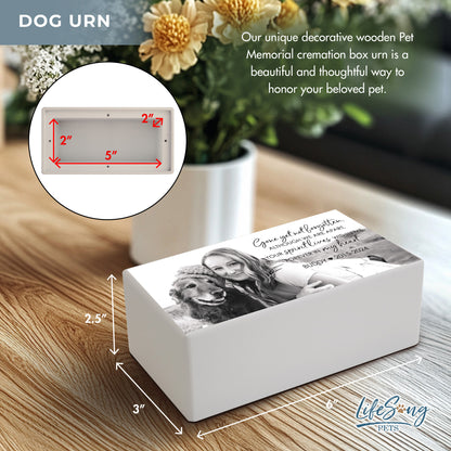 Personalized Pet Cremation Urn for Dogs and Cats - Gone Yet Not Forgotten