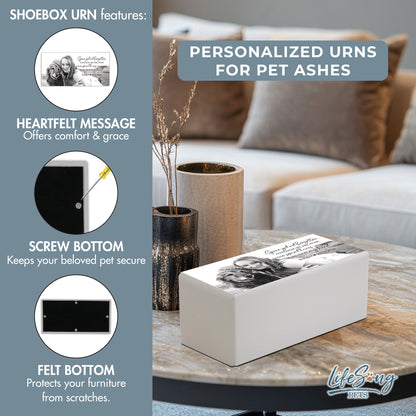 Personalized Pet Cremation Urn for Dogs and Cats - Gone Yet Not Forgotten