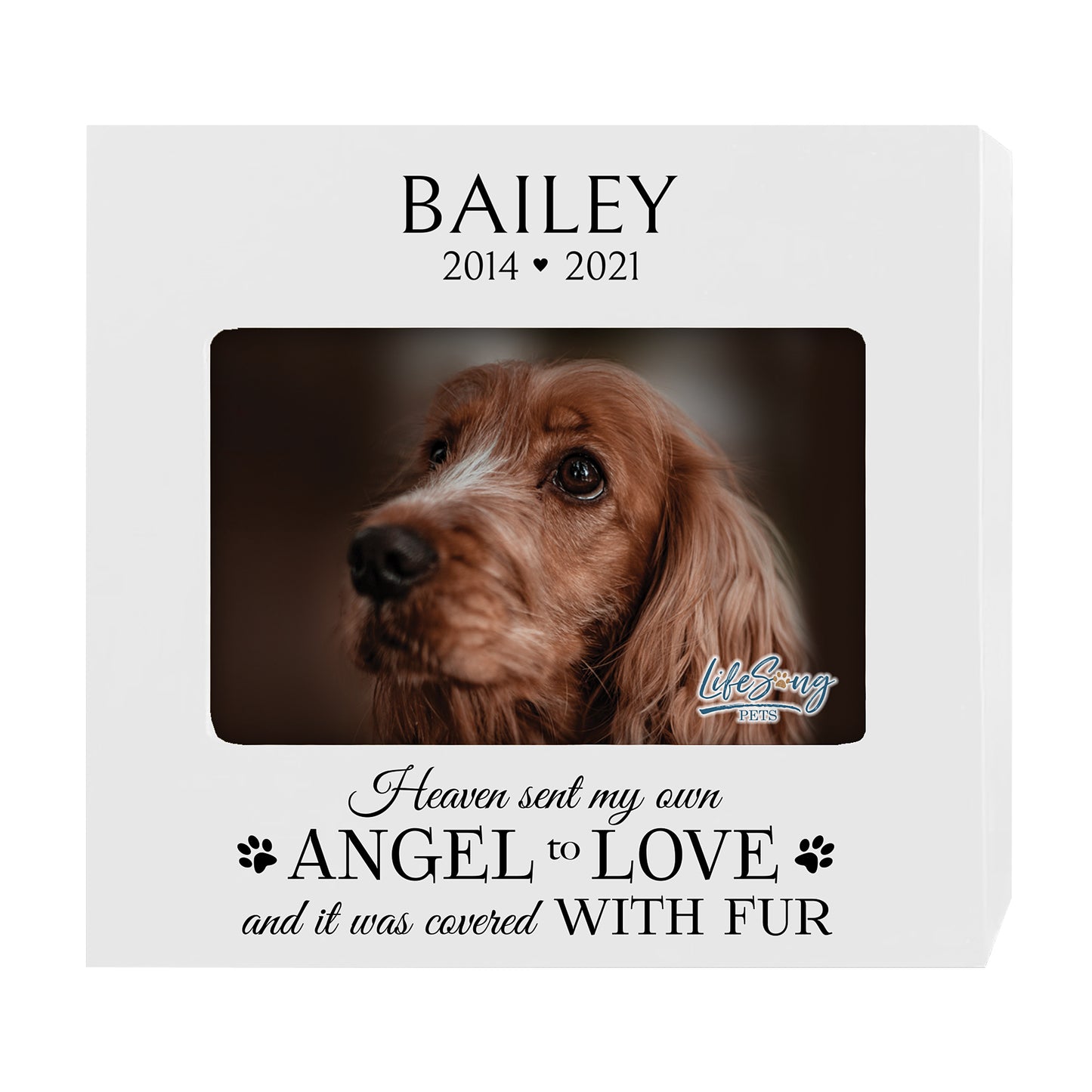 Personalized Wooden Pet Urn with Photo – Handcrafted Pet Remembrance Urn for Dogs & Cats - Heaven Sent
