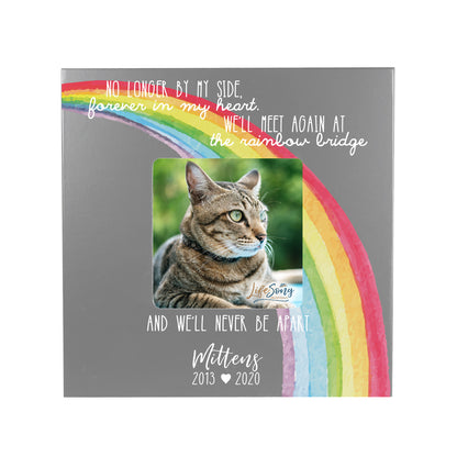 Wooden Photo Frame Pet Memorial Rainbow Bridge| Loss of Pet Dog Cat