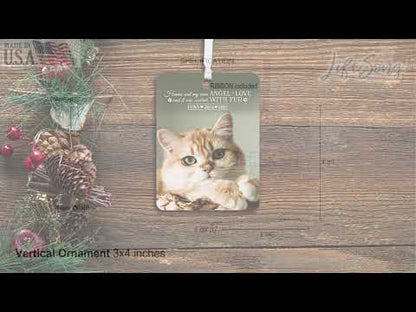 Personalized Memorial Hanging Ornament for Pet Loss| Heaven Sent