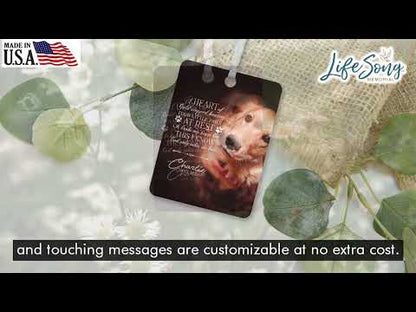 Personalized Memorial Hanging Ornament for Pet Loss|A Heart Of Gold