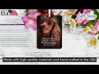 Personalized Memorial Hanging Ornament for Pet Loss| Heaven Sent